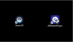 パソコン：SteamVR・PC用4 DMedia Playerのデスクトップアイコンの画像