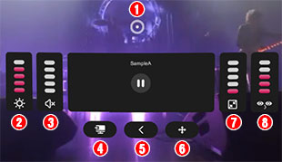 4D Media Player：VR再生メニュー画面の画像