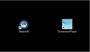 パソコン：SteamVR・PC用Dimension Playerのデスクトップアイコンの画像